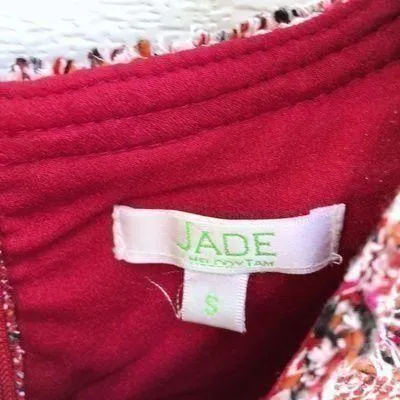 Jade Tweed Dress Pink - Image 3