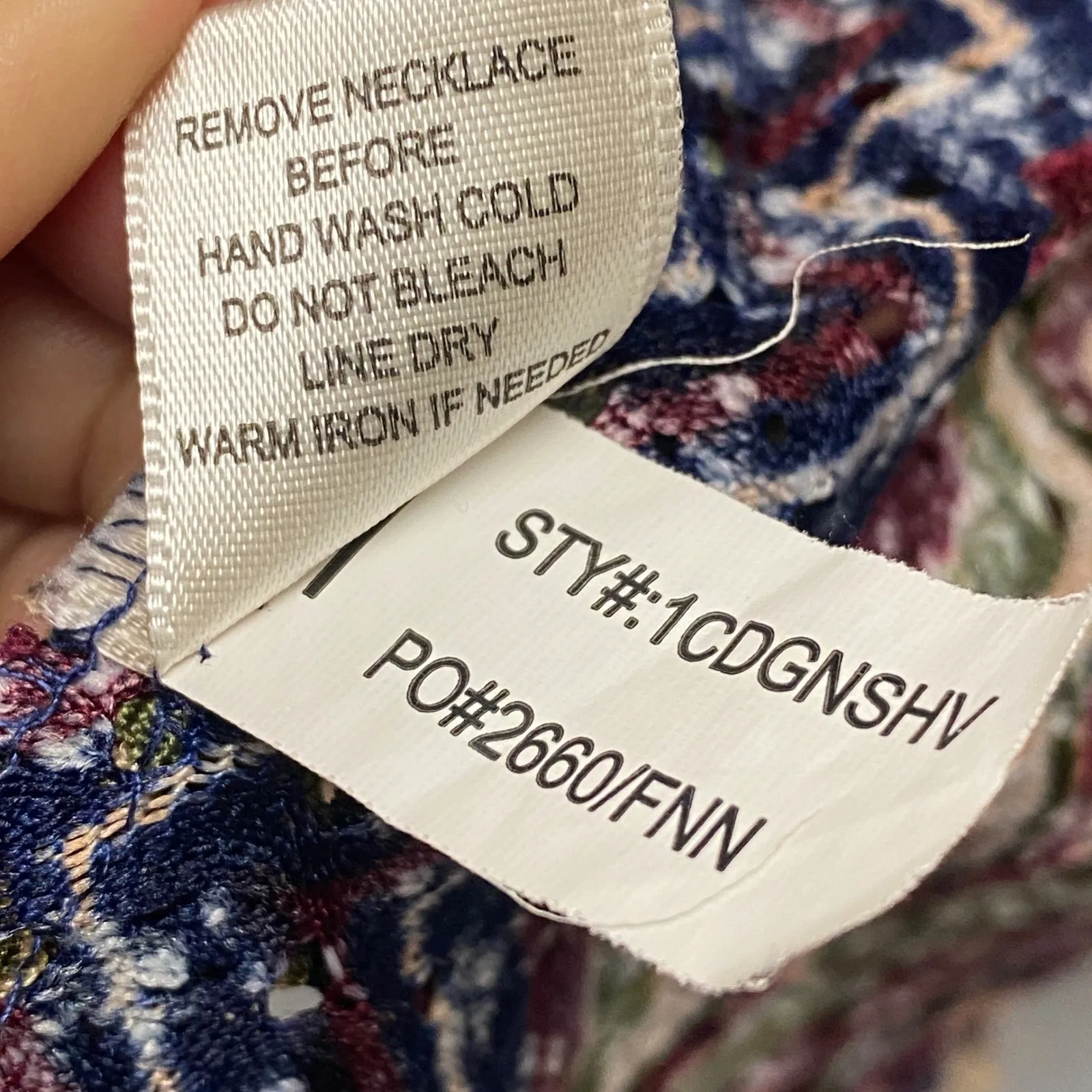 Self Esteem XL Festival Hippie Zigzag Chevron Crochet Vest Fringe Y2K Farmhouse - Image 7