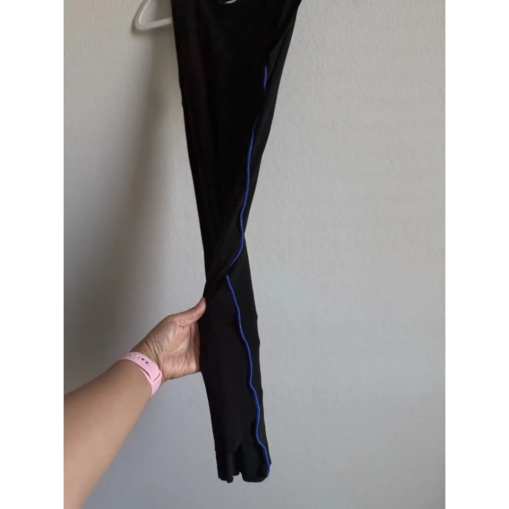 Alexander Wang Women’s Black Blue Sleeveless Body-Con Jersey Dress Size Small - Image 6