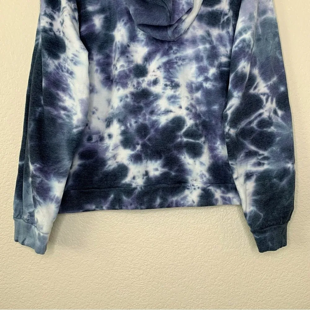 Jolie & Joy Women’s Size 2X Tie Dye Hoodie Crop Sweatshirt Blue - Image 8