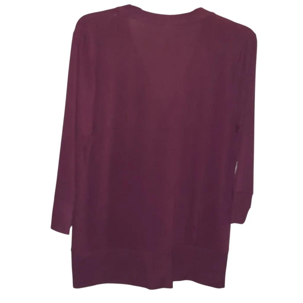 Zenana Outfitters Maroon Cardigan Size 2X - Image 2