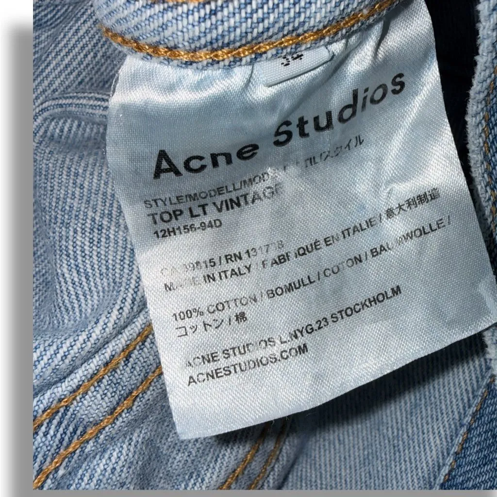 Acne Studios Classic Denim Jacket – Light Wash – XS/S – NWOT - Image 6