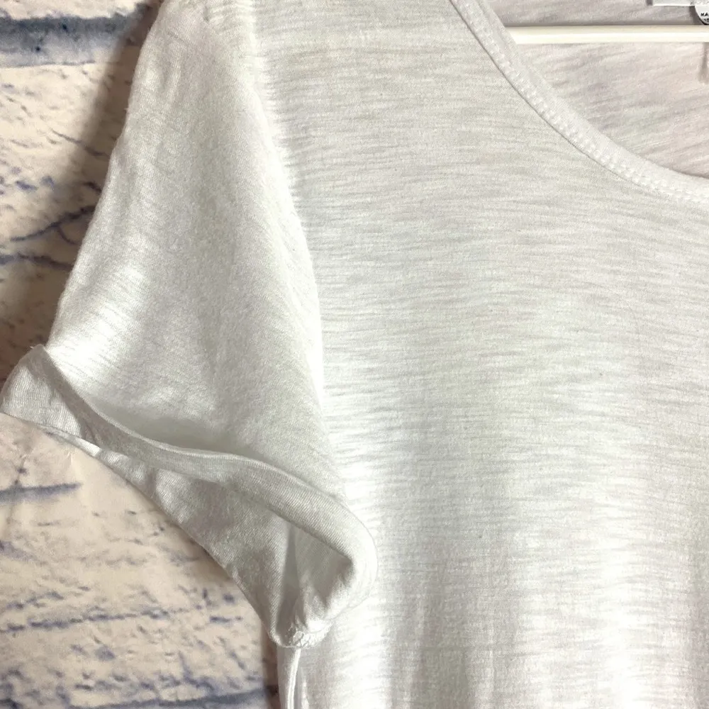 James Perse white rolled sleeve tee dress small NWT - Image 4