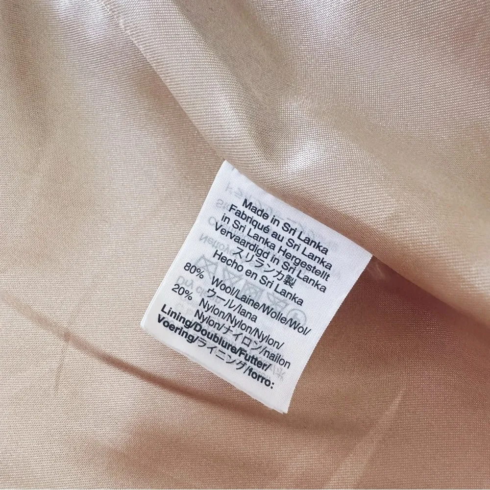 NEW J.Crew Pink Nello Gori Italian Stadium Cloth Wool Cocoon Coat Size 00 - Image 8