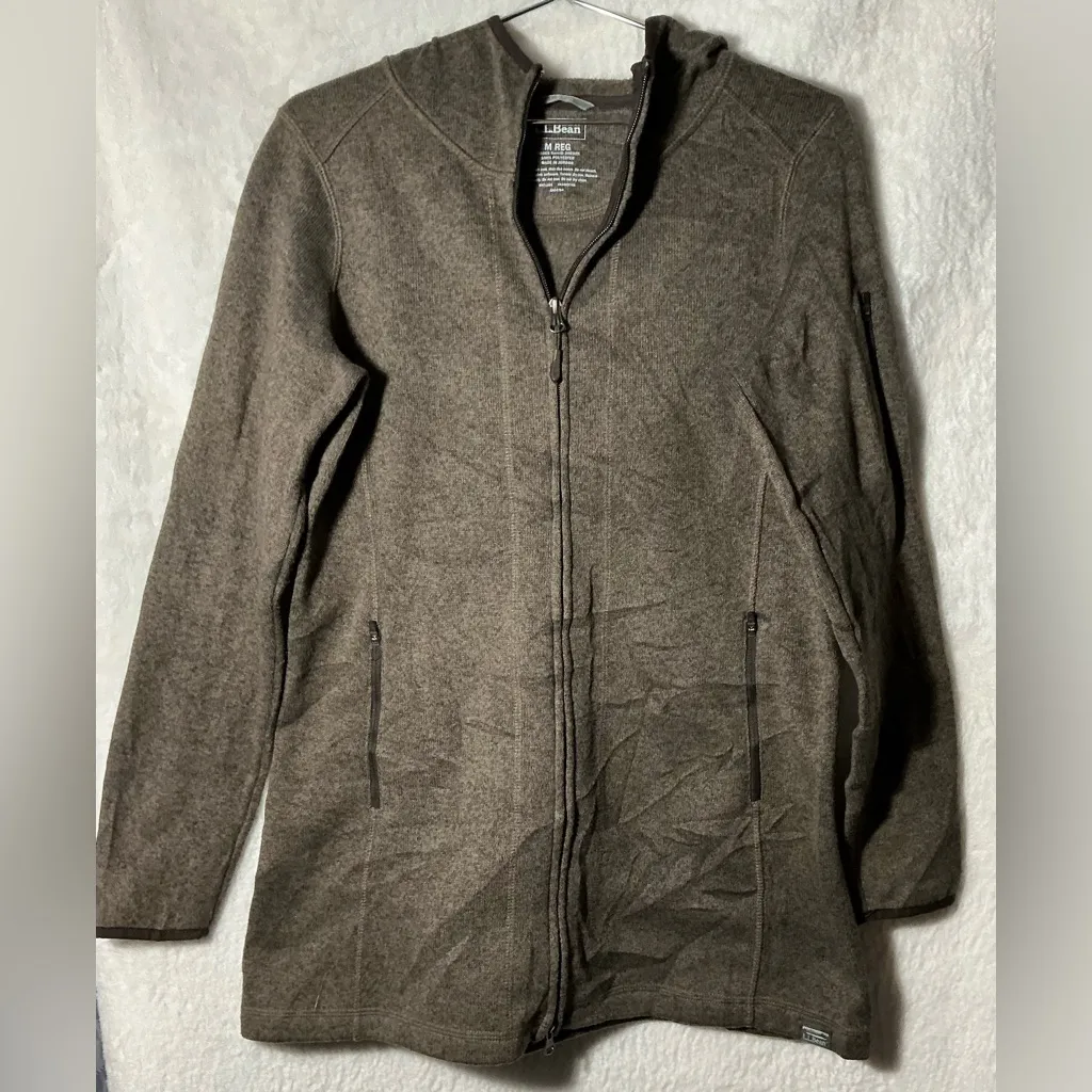Y2K 90.s VINTAGE L.L. Bean Women's Brown Zip - Image 5