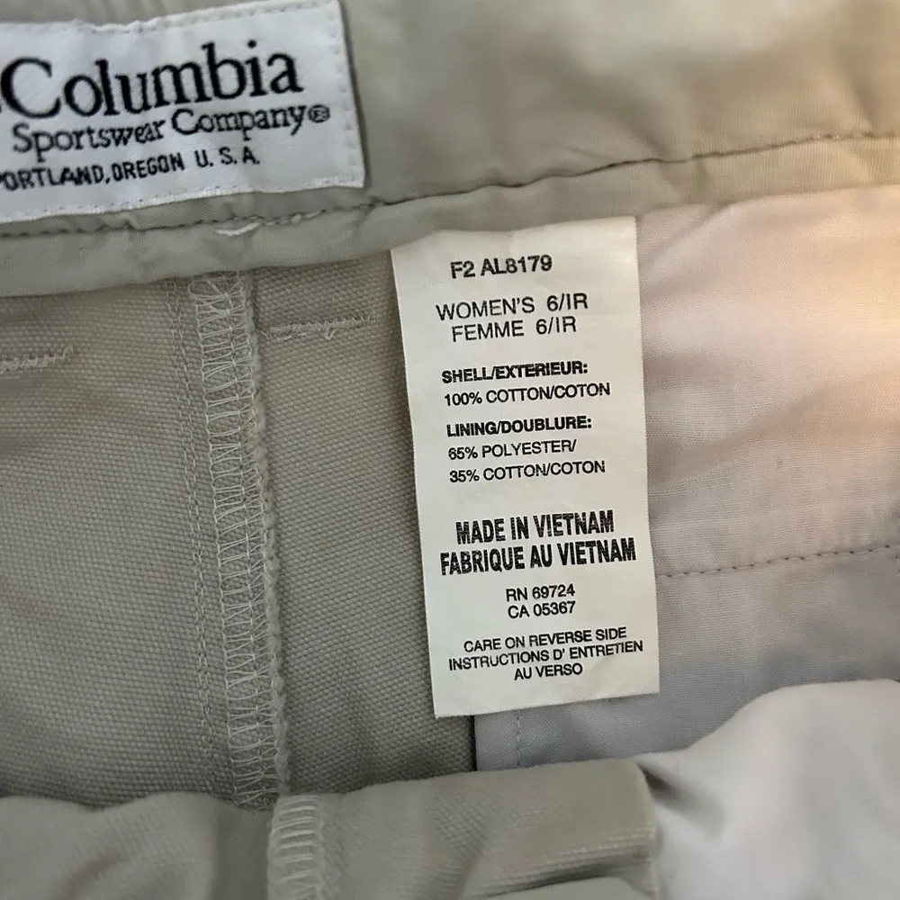 New Vintage Columbia 2000 Y2K cargo outdoor athletic ROC pants 6 stone - Image 12