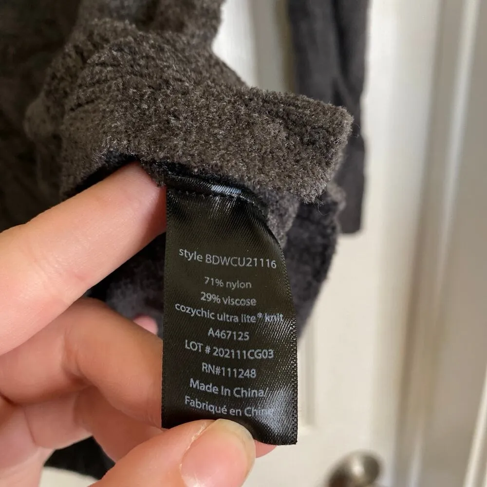 BAREFOOT DREAMS Cozy Chic Ultra Lite Knit Pullover Sweater Grey Size XS Lounge - Image 4