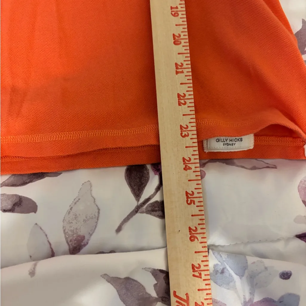 Gilly Hicks Vibrant Orange Polo Shirt - Image 5