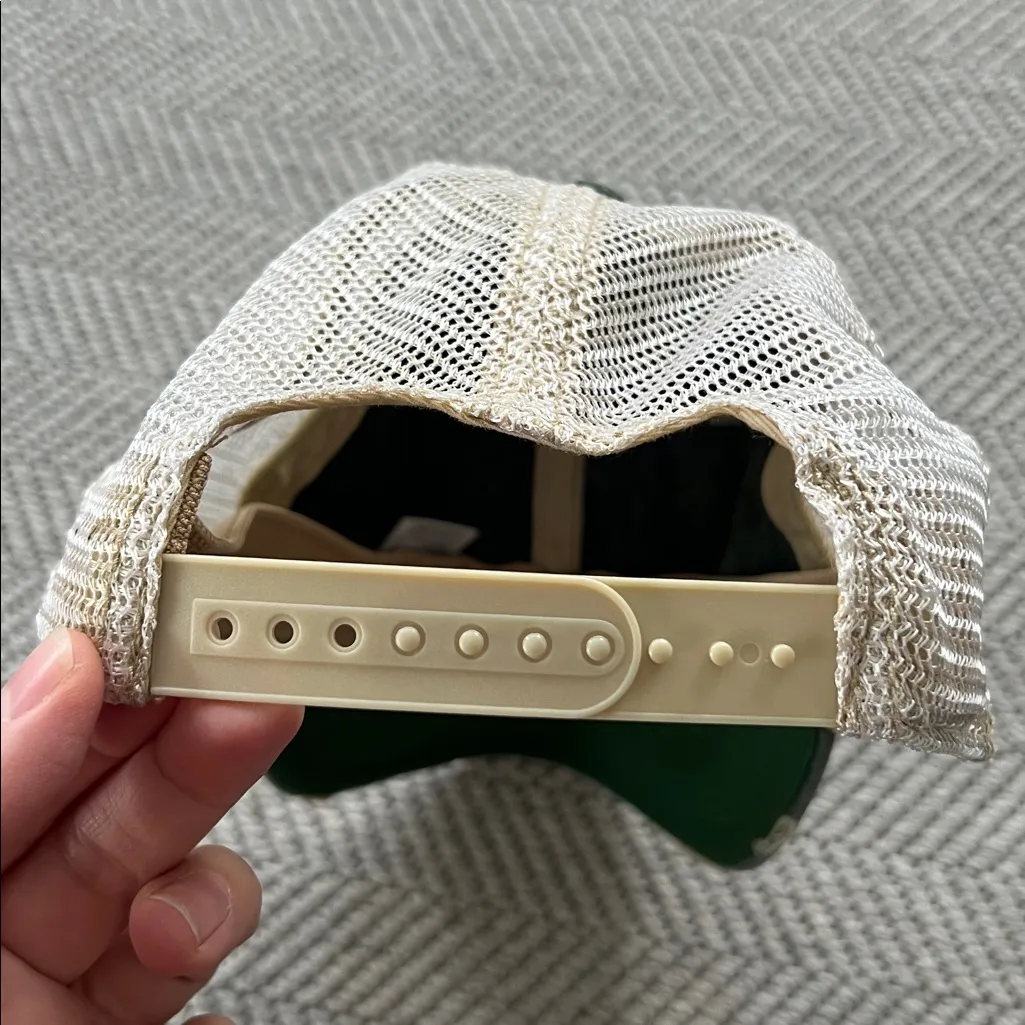 Mountain Girl Distressed SnapBack Cap Green - Image 5