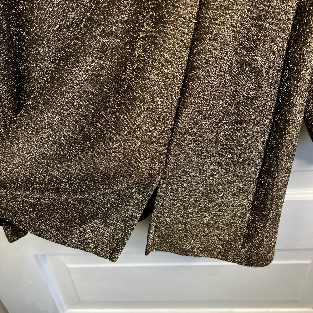 All in Favor Women's Gold Black Sparkle Mini Dress Size M Party/Cocktail - Image 5