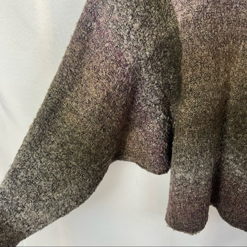 Boutique Kerisma Brown Knit Batwing Crewneck Pullover Sweater M - Image 5