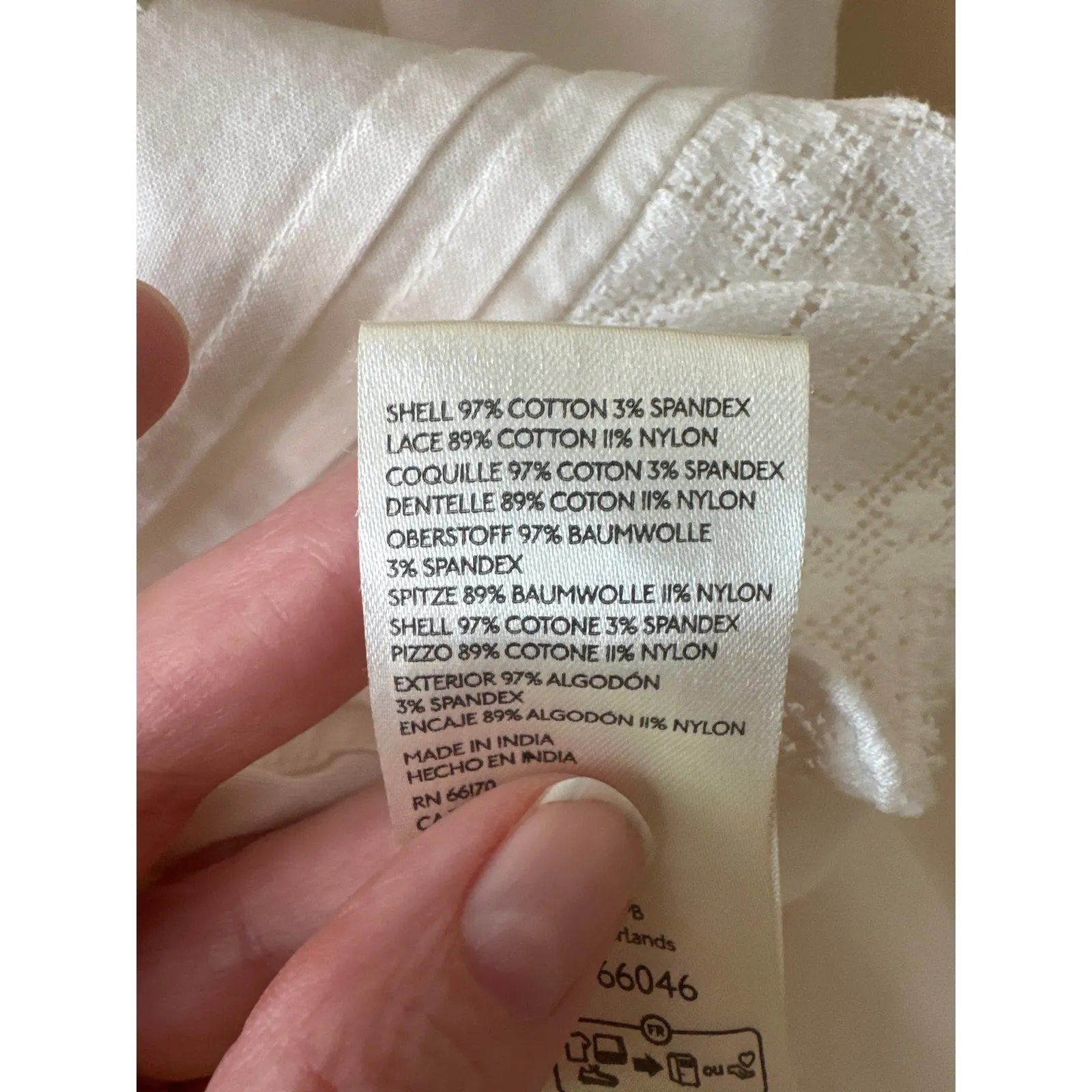 Free People Maeberrie Embroidered Crop Top & Skirt Set Ivory Size M NWT - Image 12