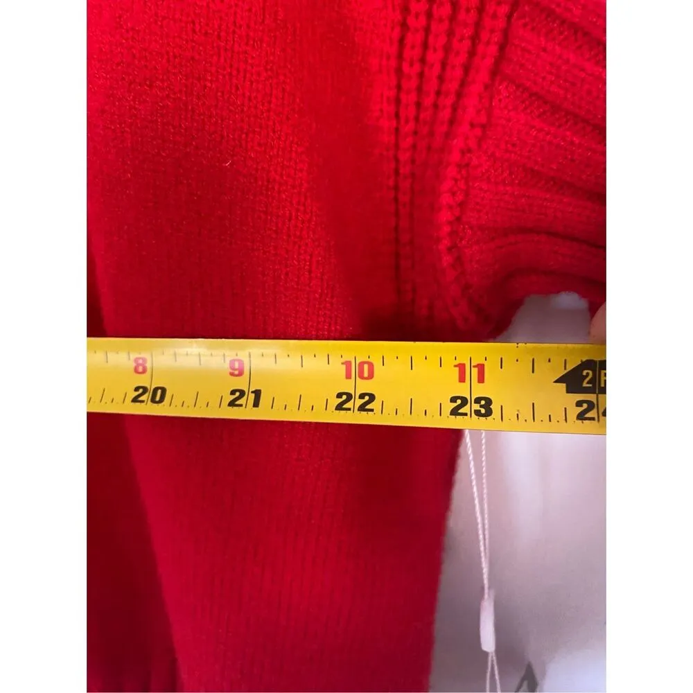 Evolution  Solid Red Ultra Soft Knit Sweater Sz XL - Image 8