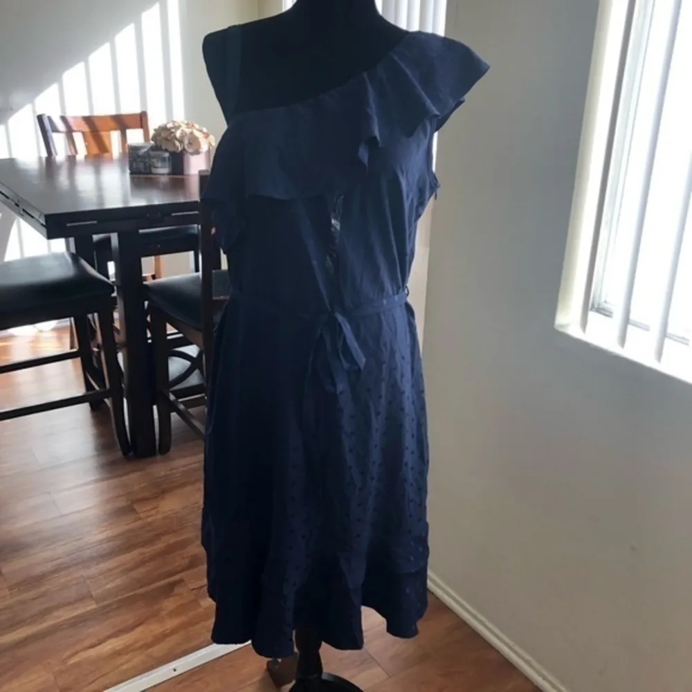 Maison Jules One-Shoulder Knee-Length Dress sz XL - Image 2