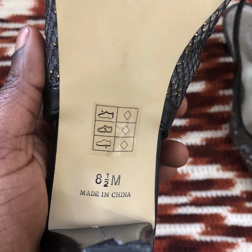 Vintage Romantic Whimsygoth black mules kitten heels pumps  - Image 4