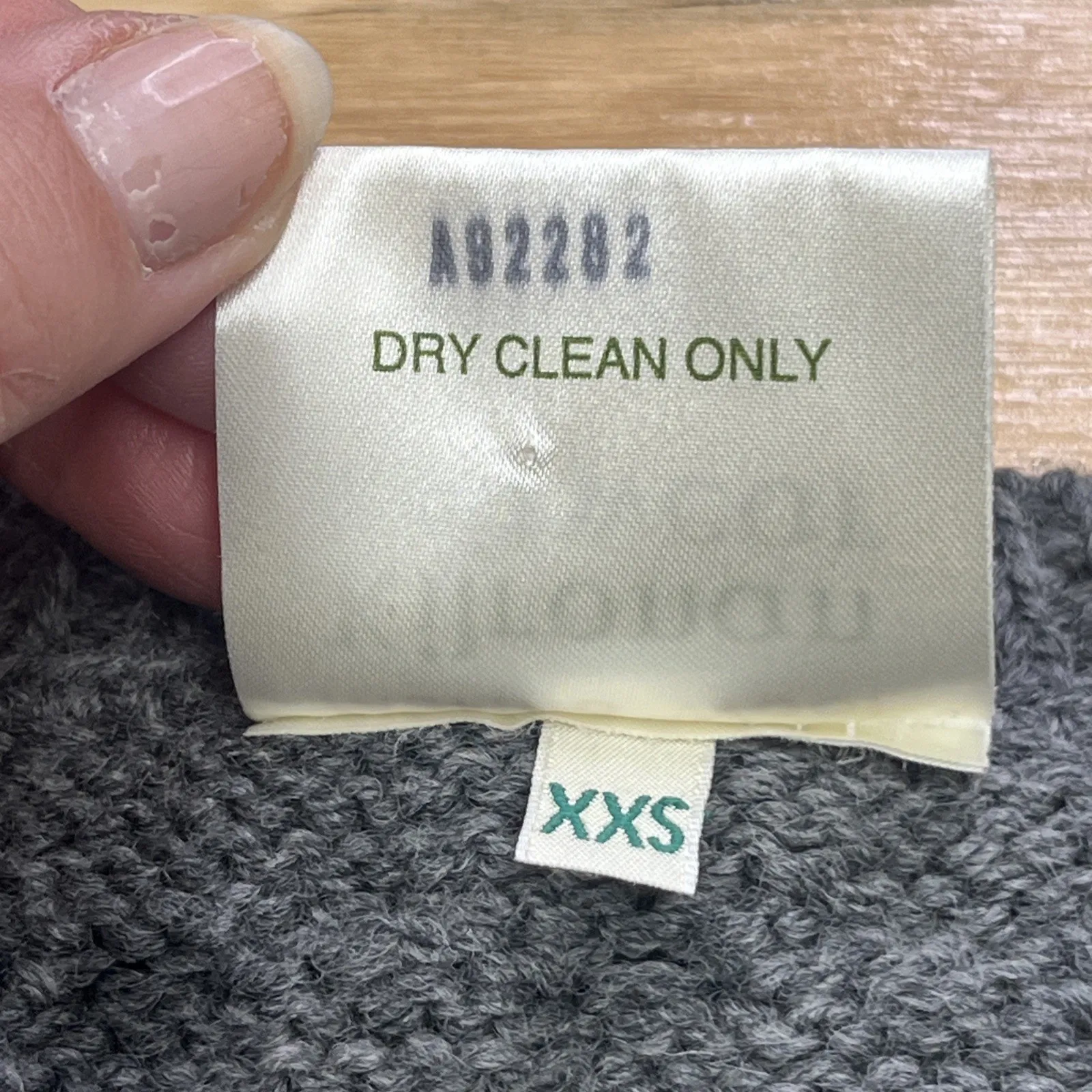 Kilronan Knitwear Merino Wool Button Cardigan XXS Ireland Cable Knit Fisherman Gray - Image 5