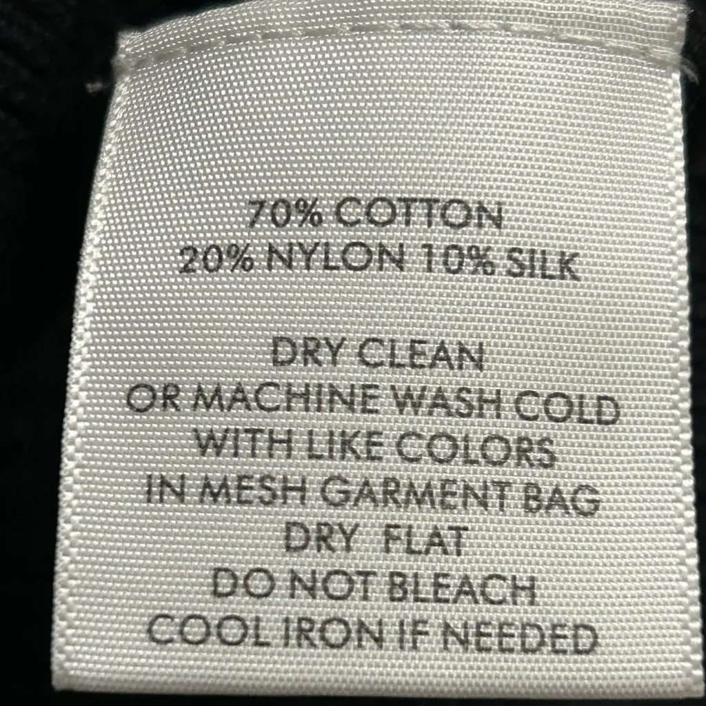 White + Warren Classic Black Knit Top - Image 4