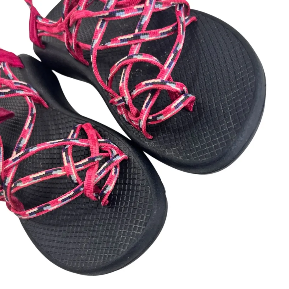 Chaco Women's ZX3 Pink Triple Strap Sandals - Image 4
