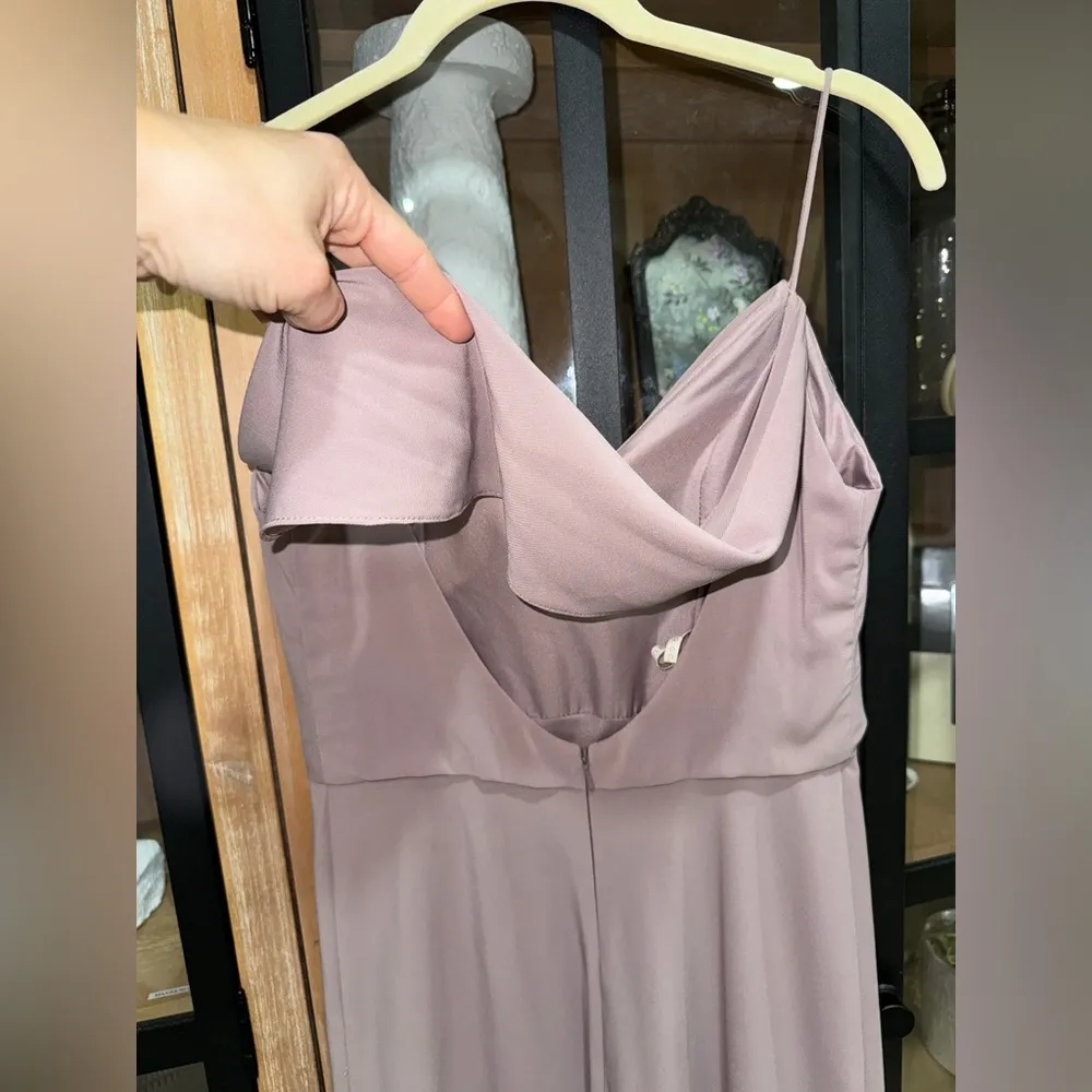 Jenny Yoo BHLDN maxi dress fig lavender bridesmaid cowl drape capri bianca long - Image 10