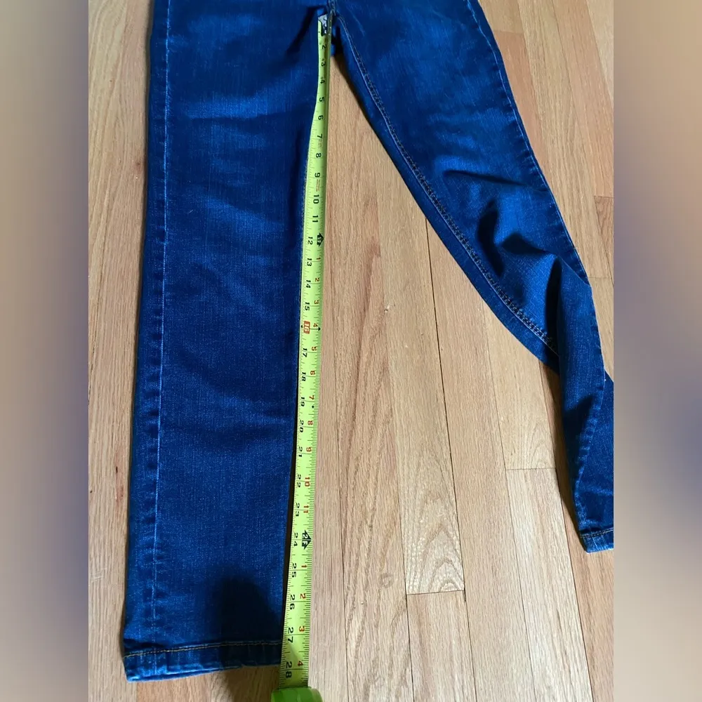 ZARA Trafaluc blue denim straight leg jeans size 8 - Image 8