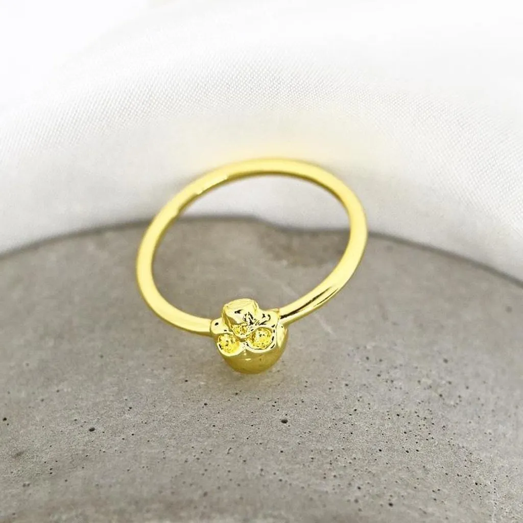 Gold Skull Ring - Image 5