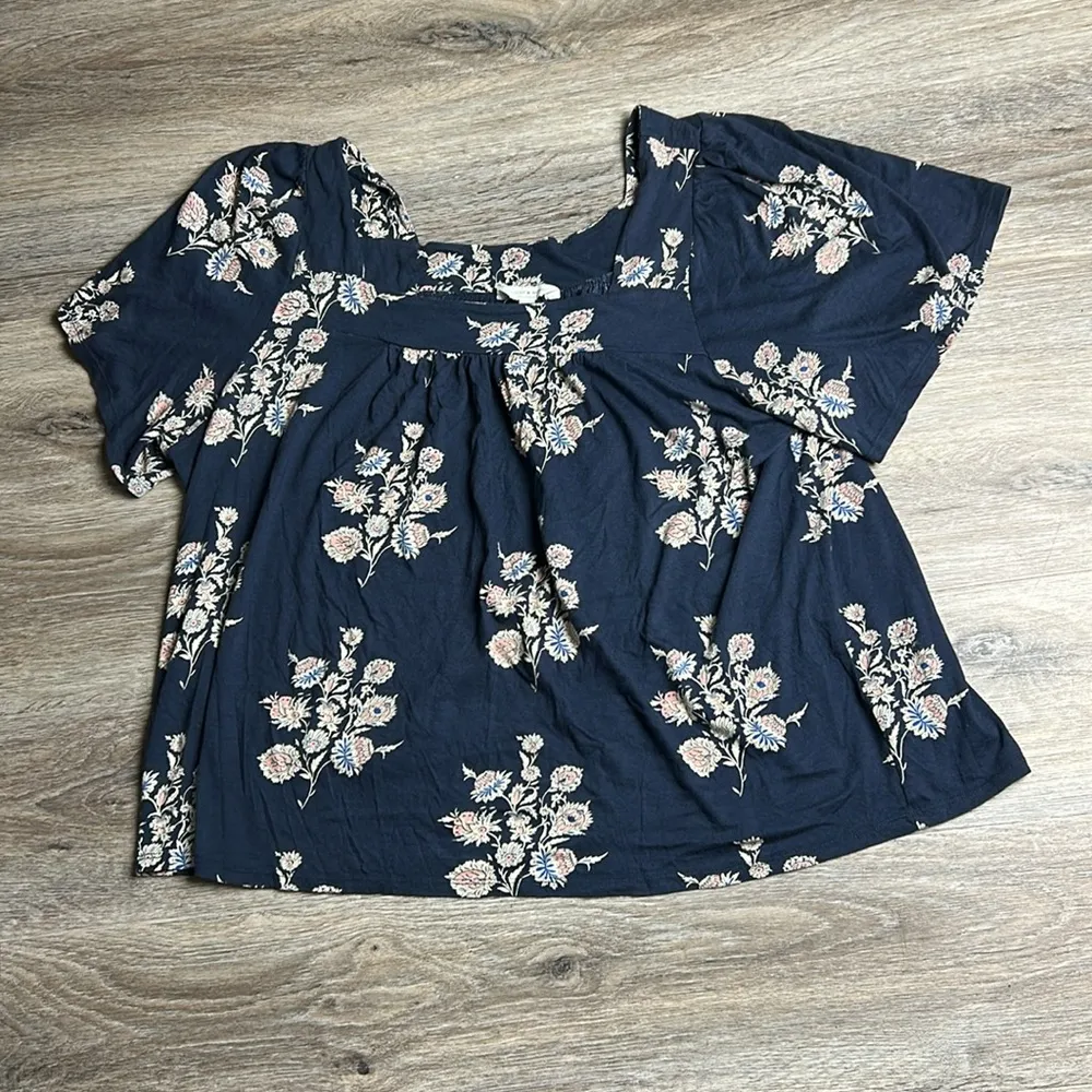 🌿 Lucky Brand Navy Floral Top – Size XXL - Image 6