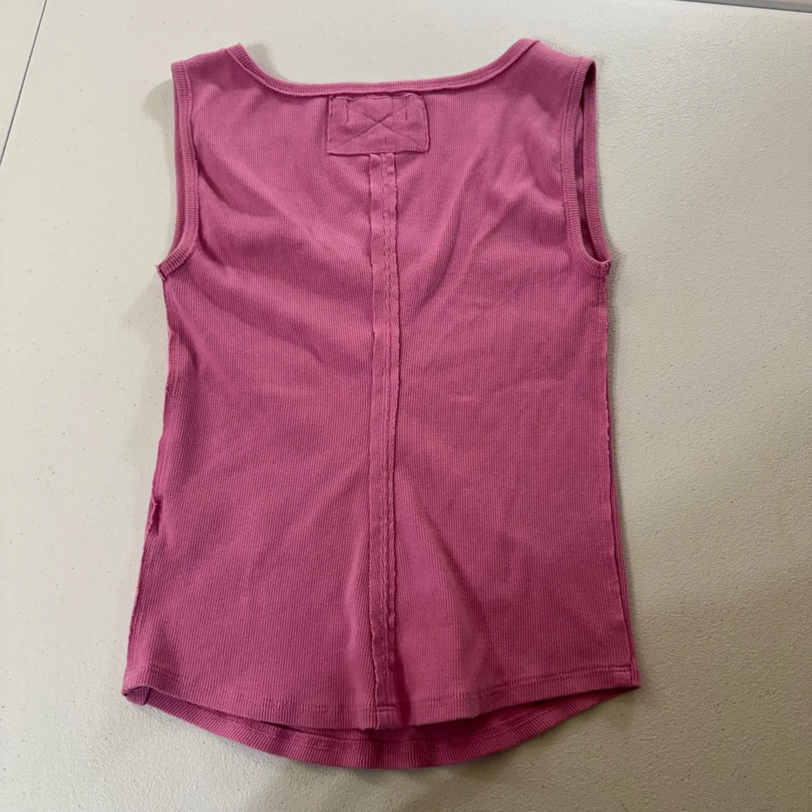 Chic BOHOO WE THE FREE Pink Ribbed Knit Tank Top‎ Size S - Image 7