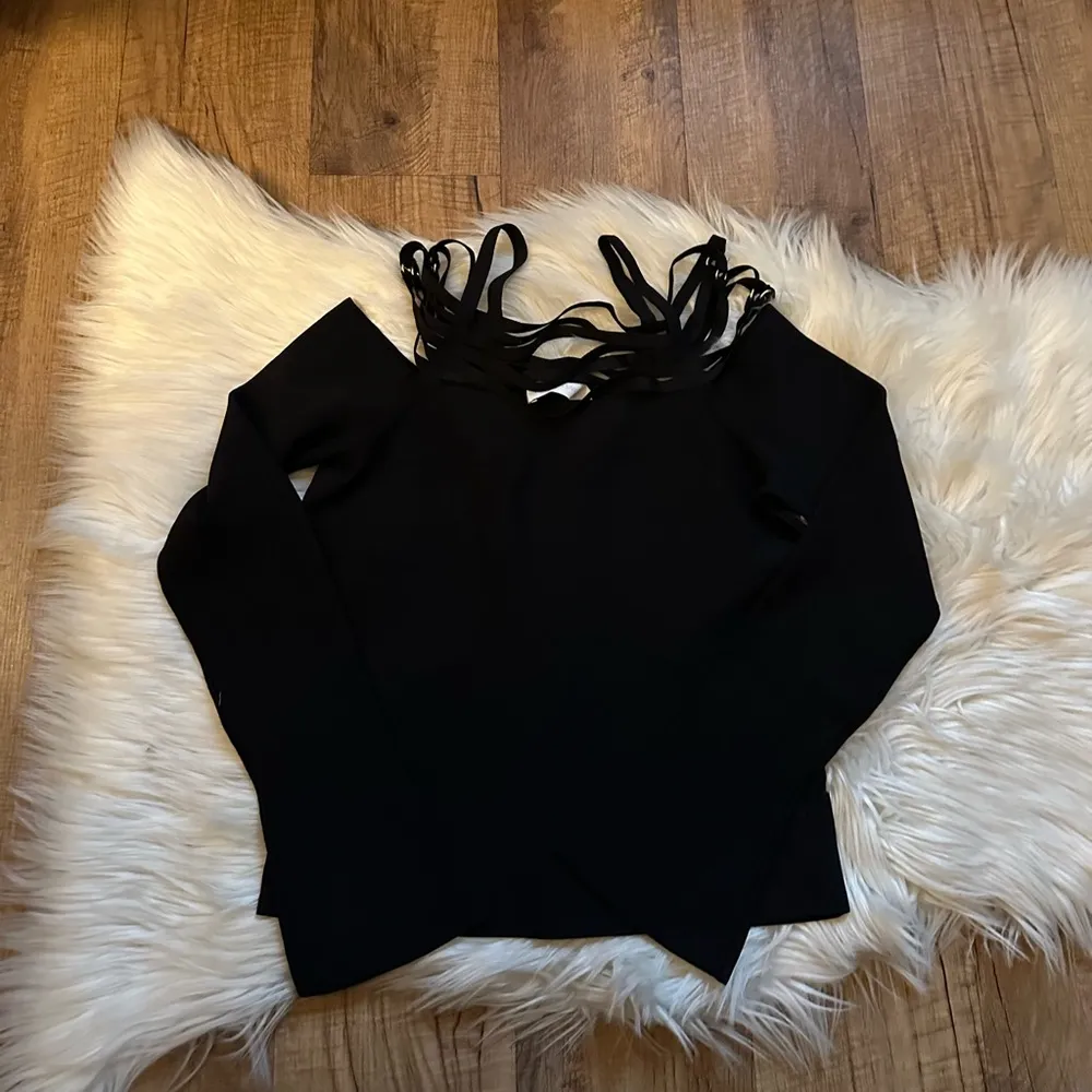 JONATHAN SIMKHAI Sarah Rib Halter Top In Black - Image 3