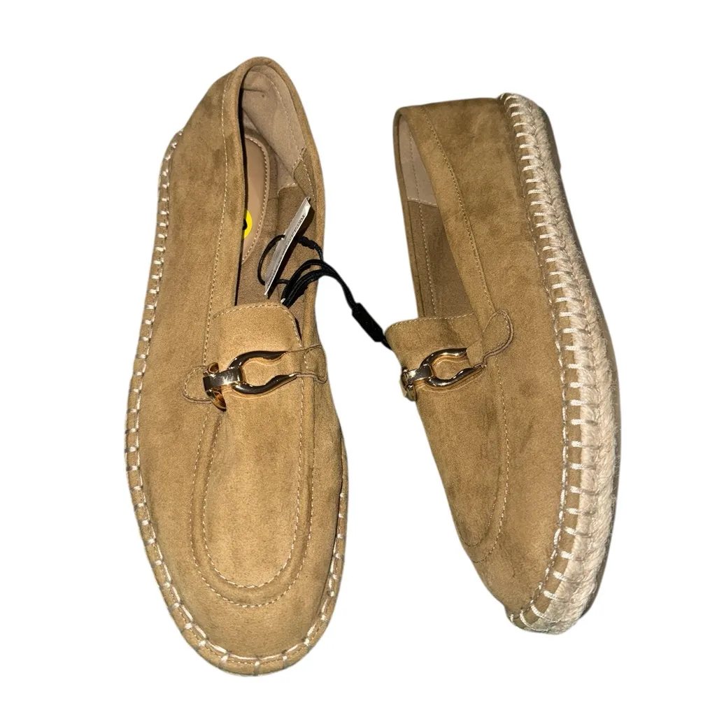 NEW ZARA ESPADRILLE SUEDE  ORNAMENT LOAFER SLIP ON EU 40 US 9 - Image 7