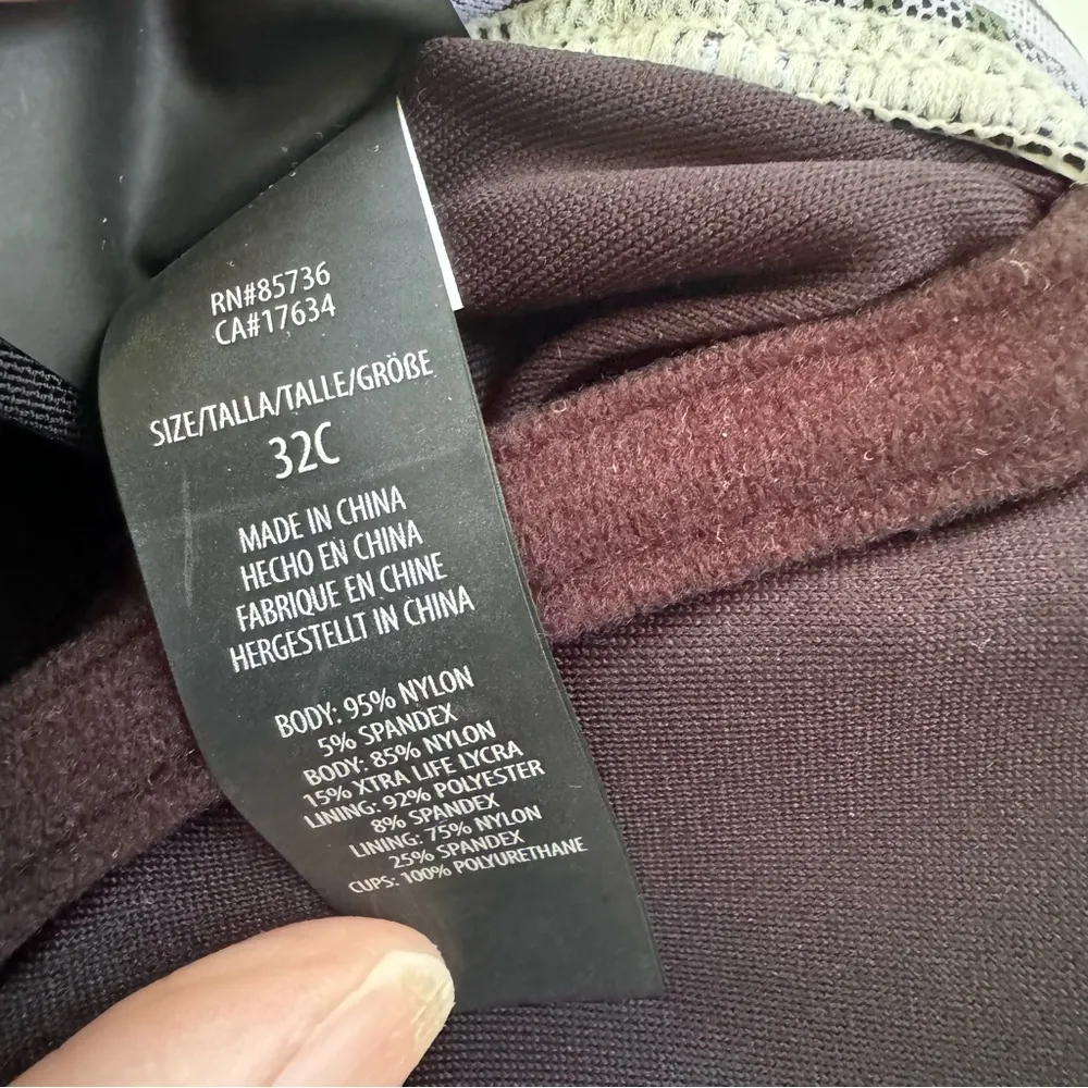 Coco Reef Endless Summer Palm Mesh Layer Underwire Tankini Top Swimsuit Size 32C - Image 8