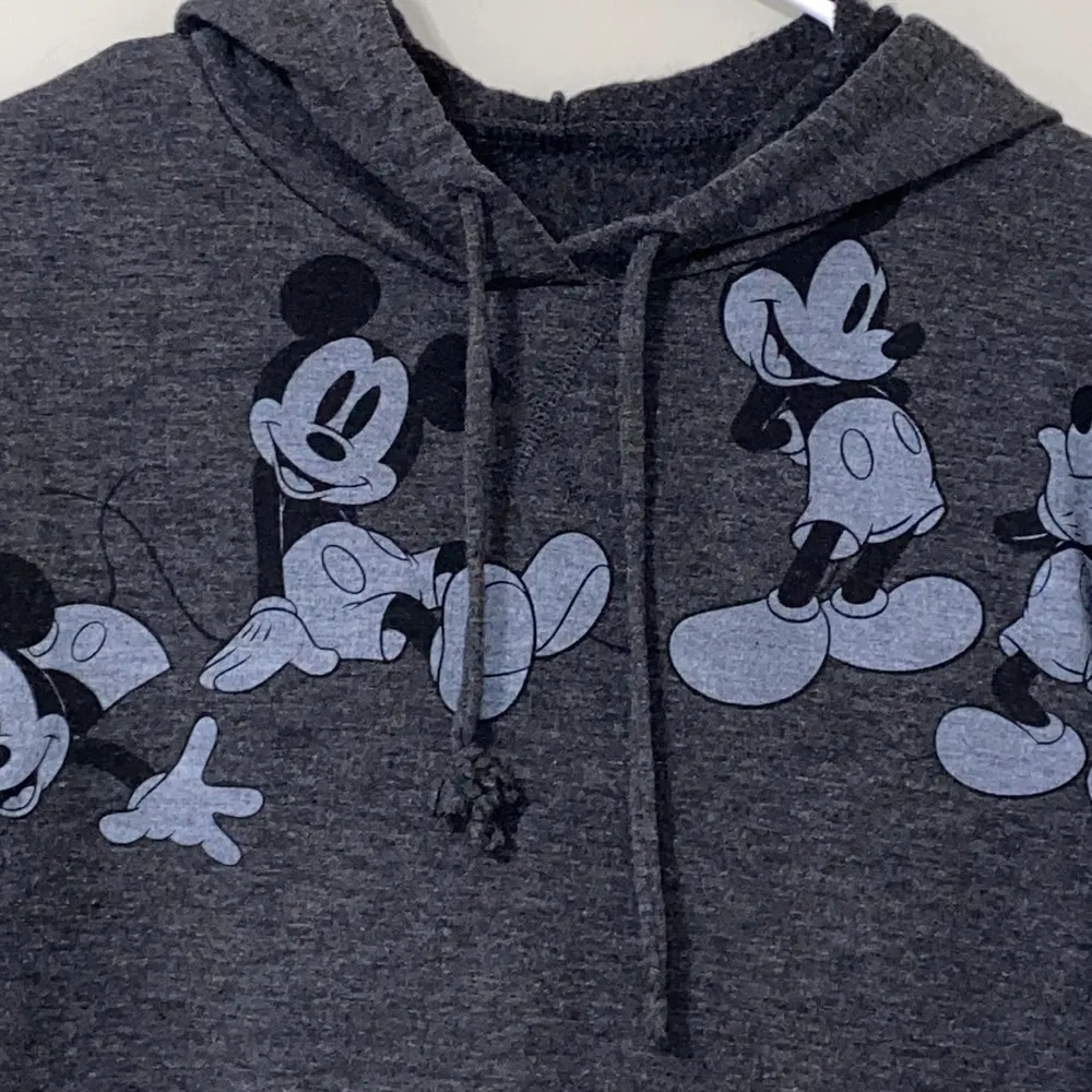 Disney XS grey black Mickey Mouse pullover hoodie - Image 7