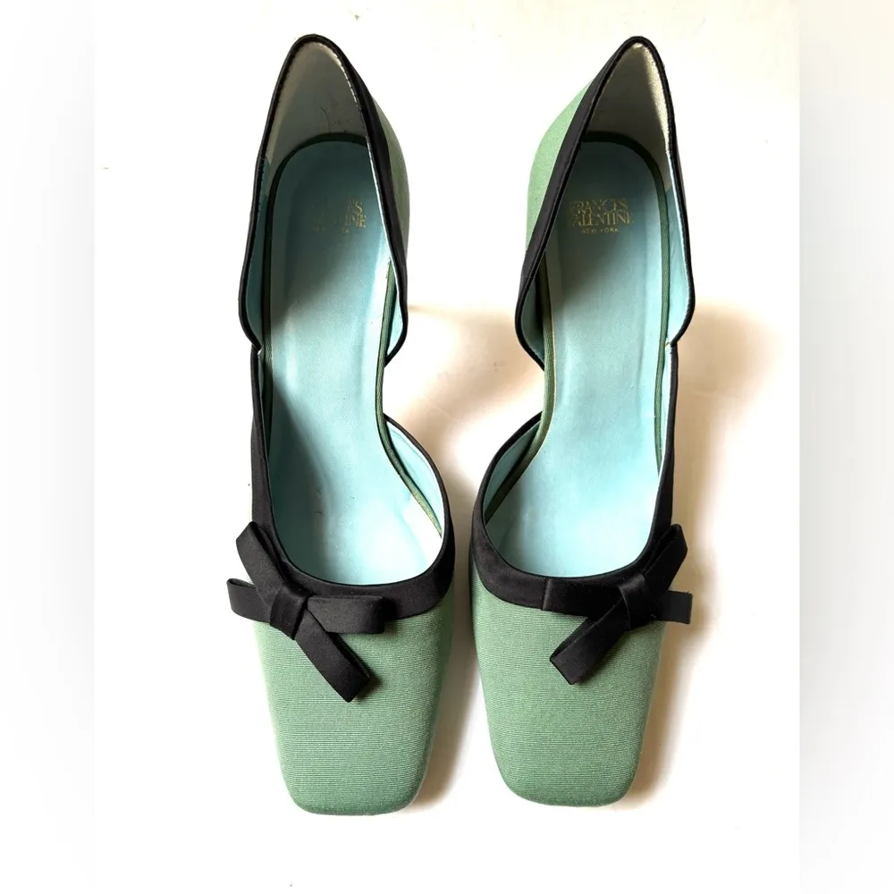Frances Valentine shoes Sinclair D'Orsay Pump heels in green sz 9B - Image 7