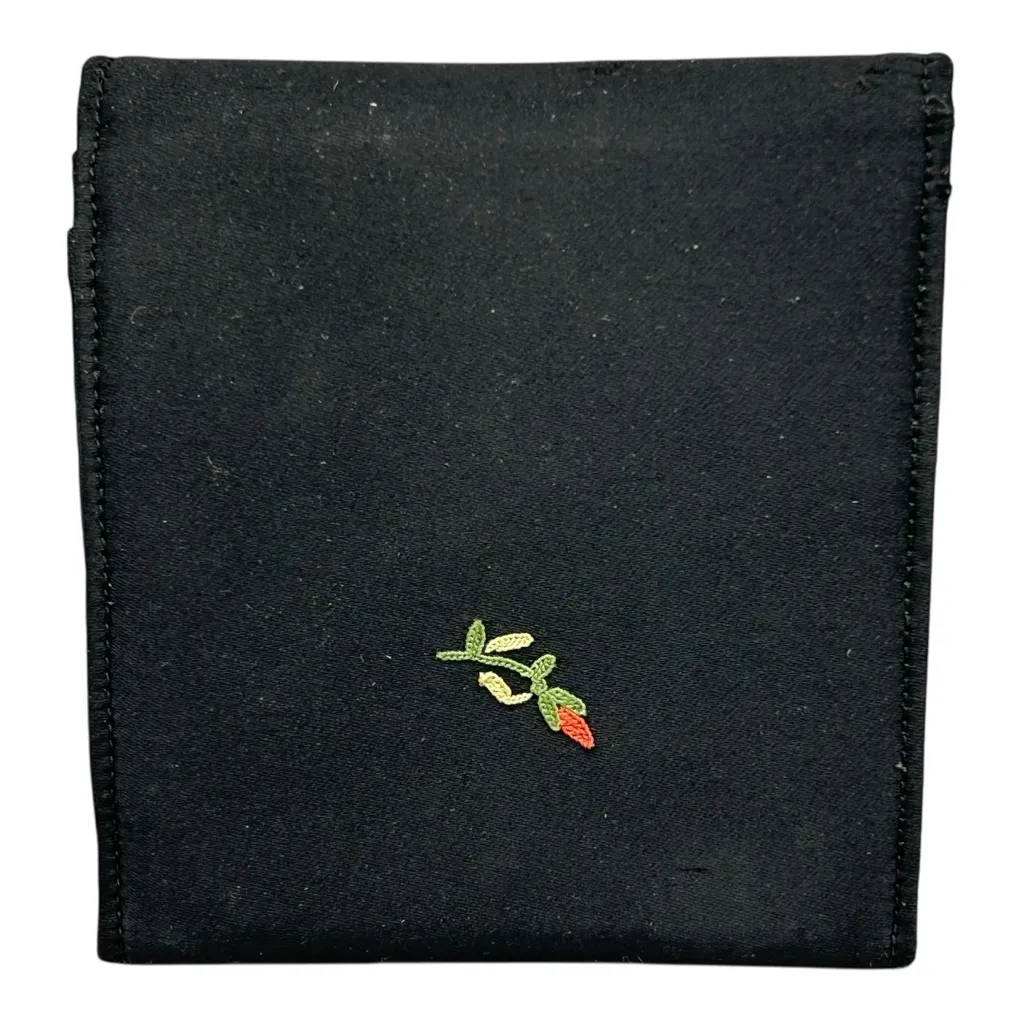 Vintage French Hand Embroidered Floral Wallet - Image 12