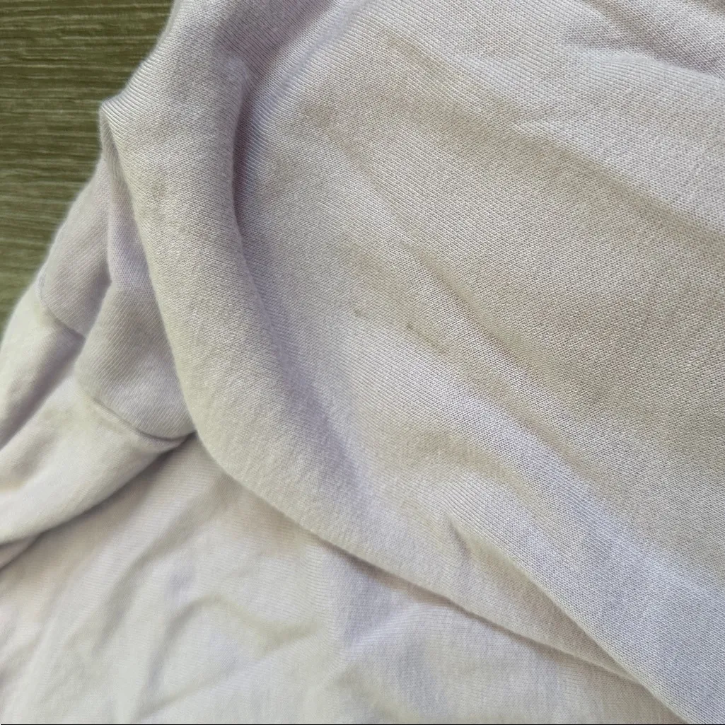 Roxy womens Light Purple super soft modal-lightweight crewneck top medium - Image 7