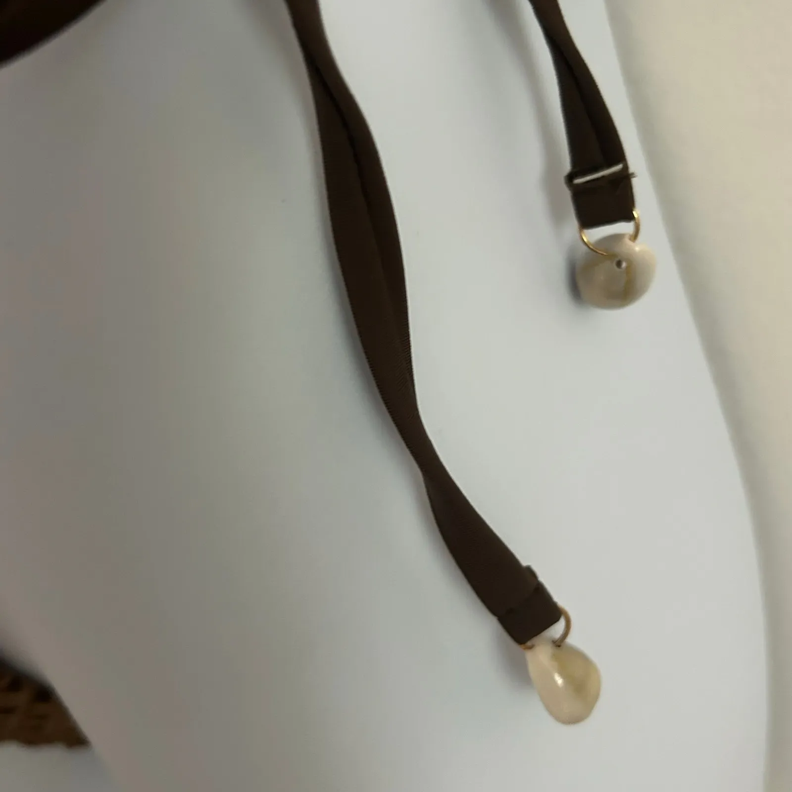 Zaful Two-Piece Crochet Triangle Padded Shell Detail String Bikini M Medium New - Image 4