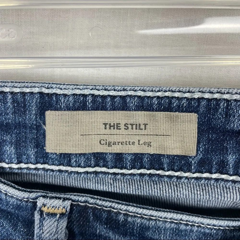 AG Adriano Goldschmied The Stilt Cigarette Leg Medium Wash Skinny Jeans - Image 6