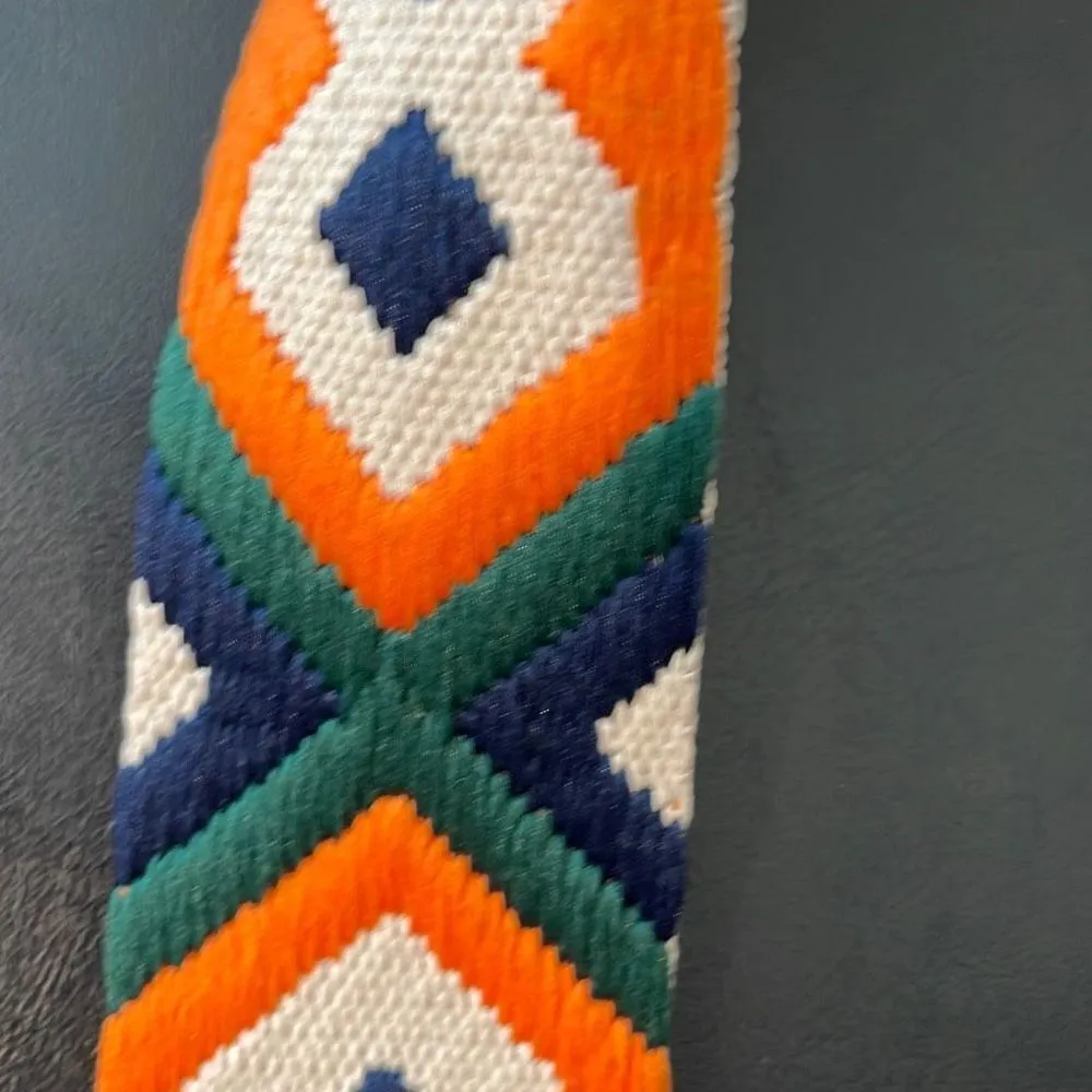 AH•DORNED Crossbody Bag‎ w/strap. Vegan leather. Camel colored Tan - Image 5