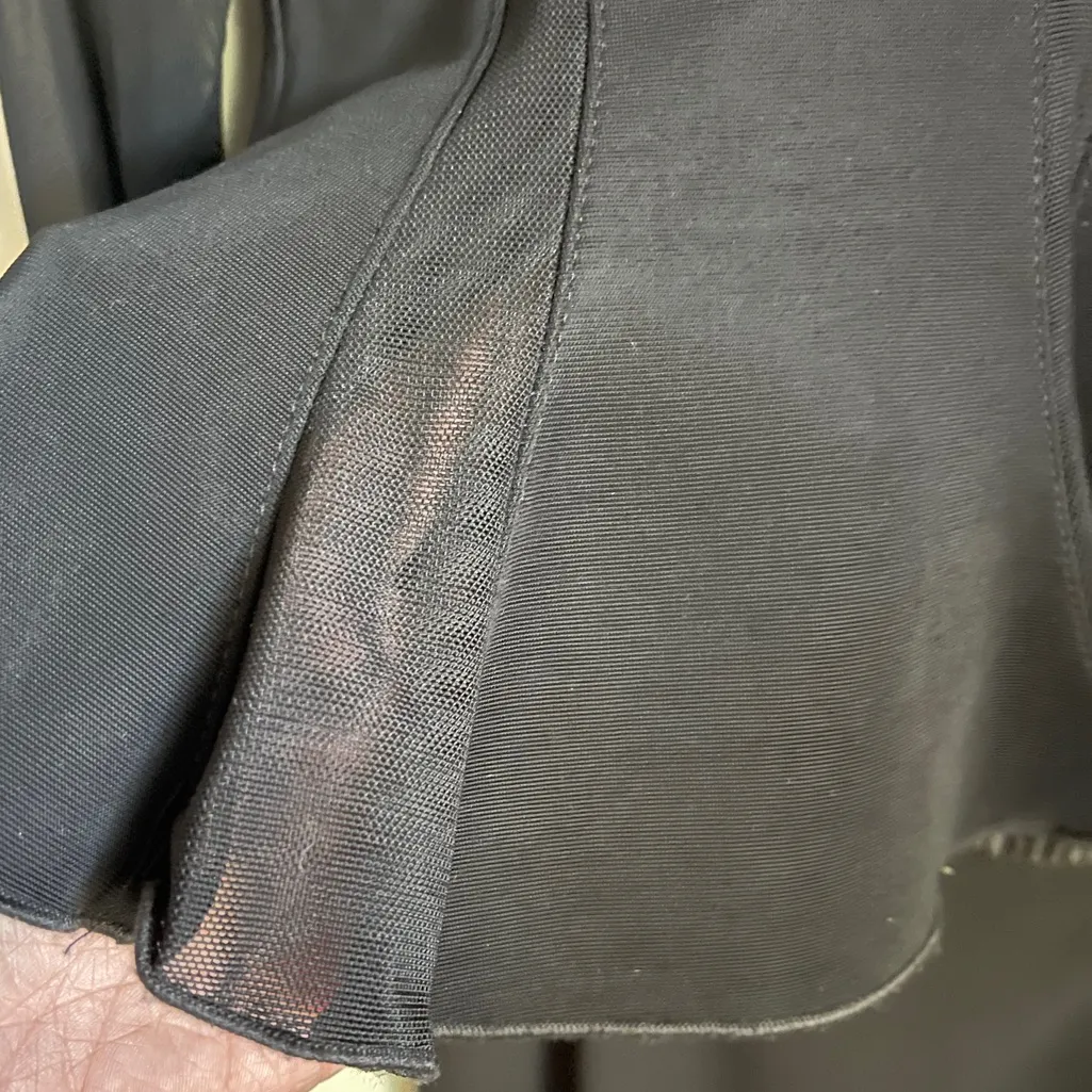 Joseph Ribkoff Vintage Bustier Top Dress Mesh 2-Piece Full Length Skirt Goth 90s - Image 6