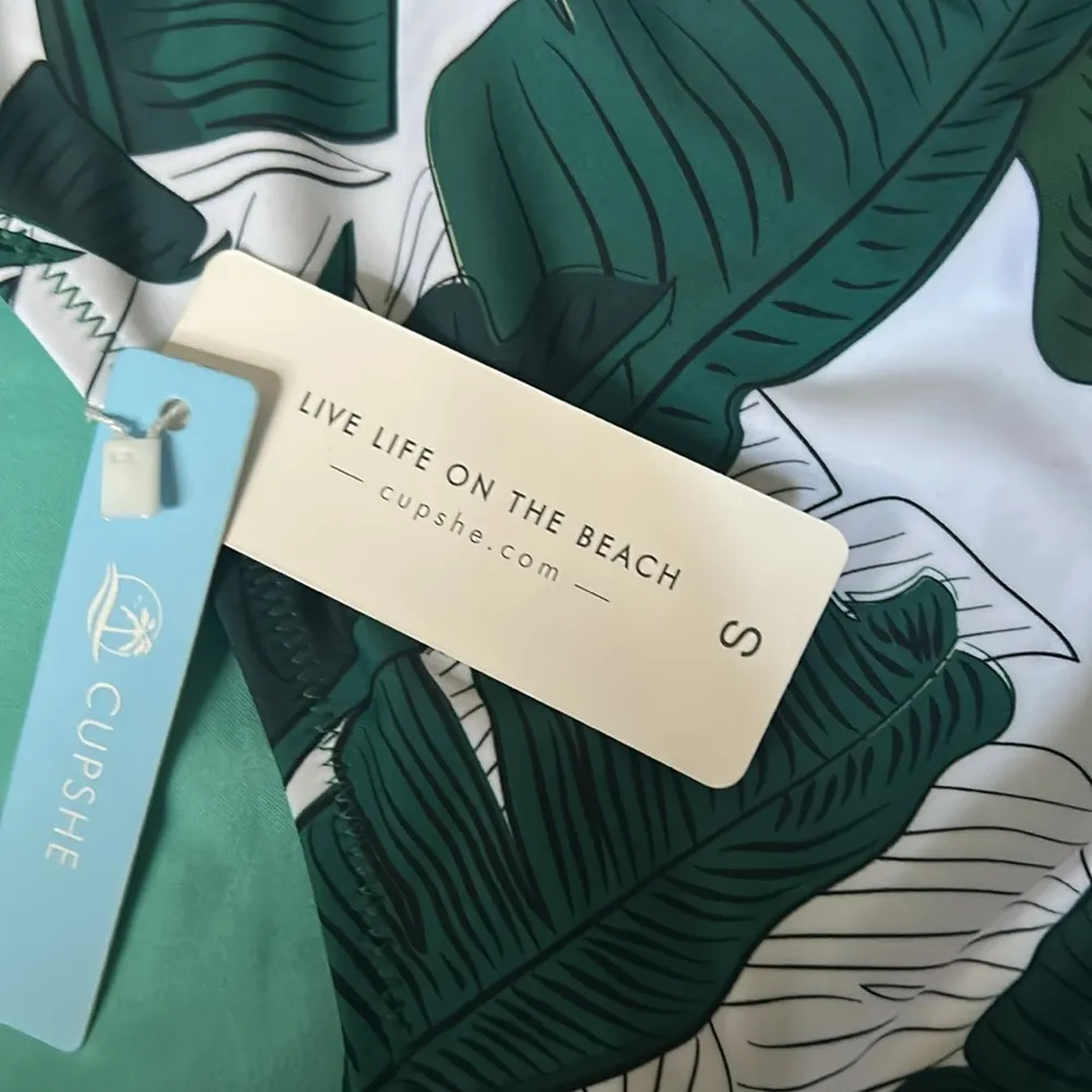 Cupshe Tropical Green Leaf Bikini - Image 3
