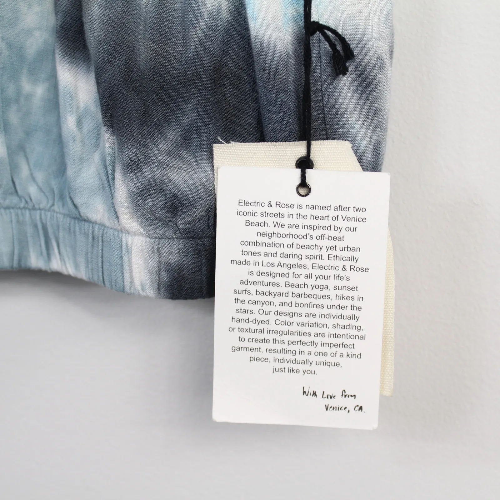 New Electric & Rose Blue Tie Dye Linda Sleeveless Lightweight Crop Top Size L - Image 7