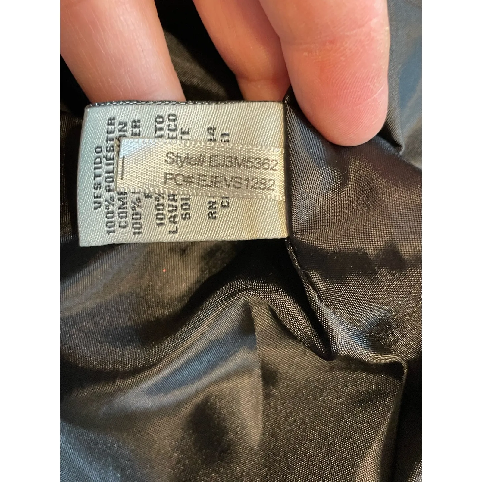 Eliza J Cocktail Dress Size 6 Purple Floral Mesh Sleeves Fit & Flare Whimsygoth - Image 7