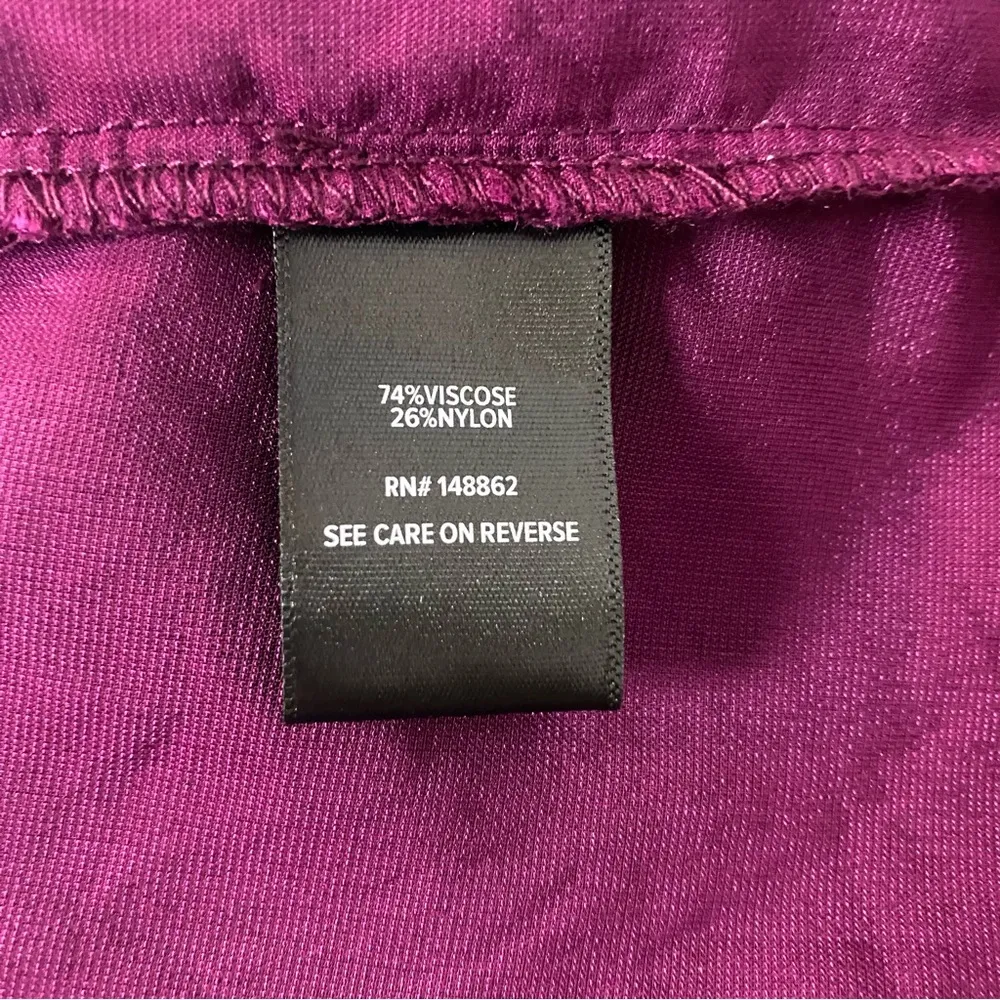 Torrid Velvet Ruched Sleeve Top in Wine 3 3X - Image 8