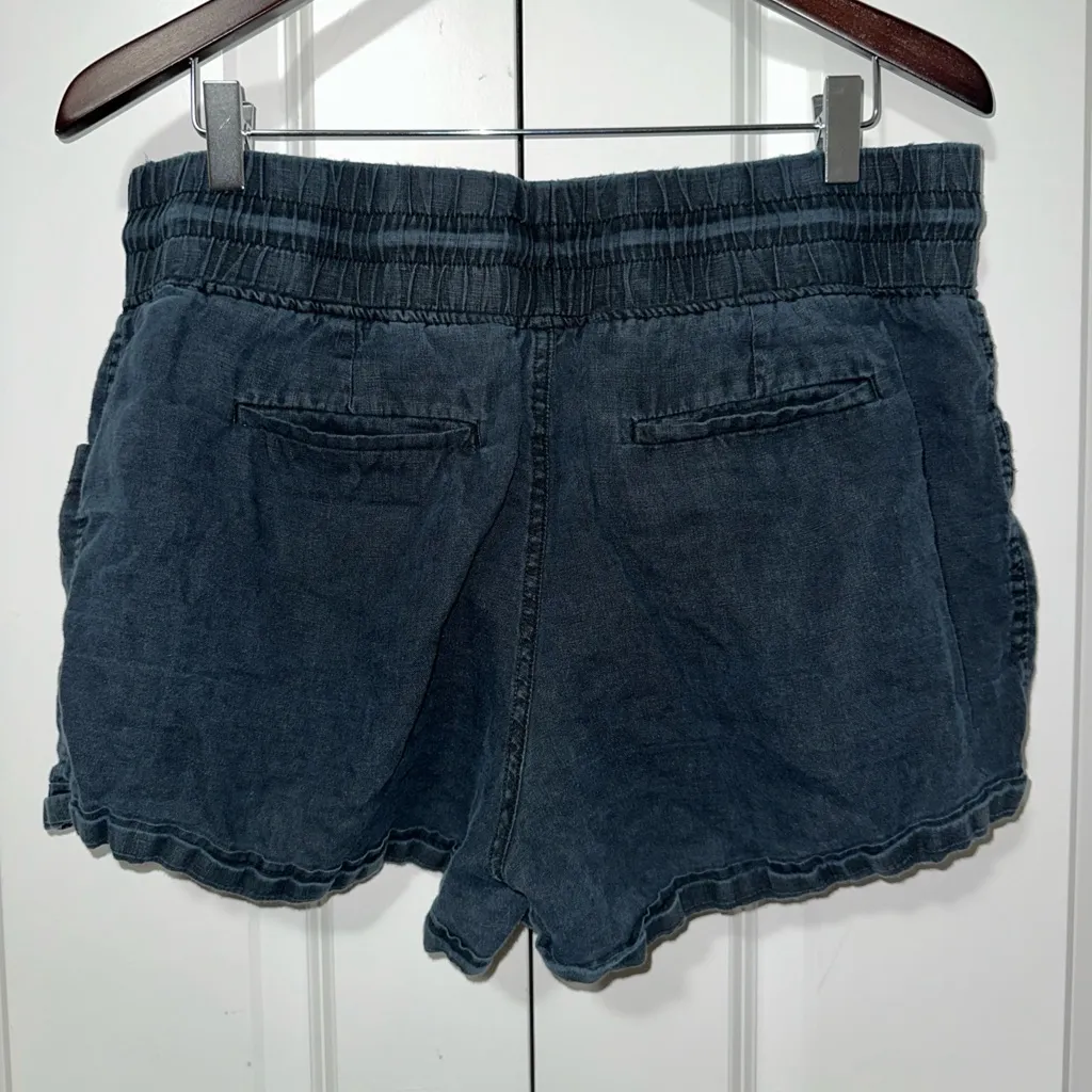 Athleta Cabo Linen 4" Drawstring Pocket Shorts Size 14 - Image 4
