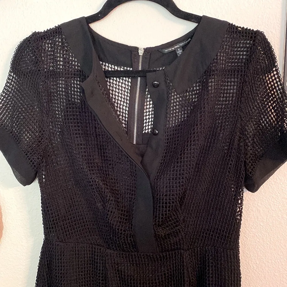 Black Mesh W118 by Walter Baker Dress - Image 3