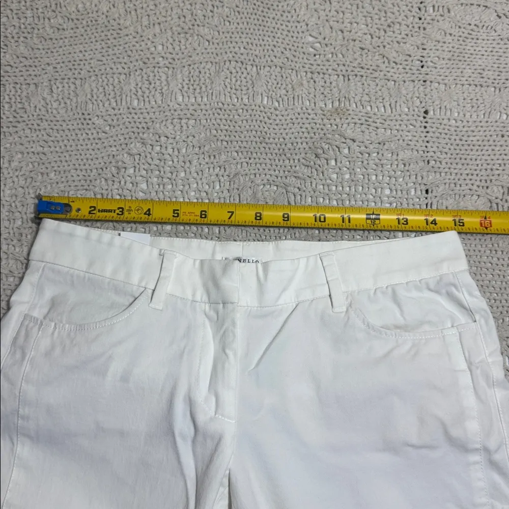 Brunello Cucinelli Off-White Straight Leg Pants Size 4 - Image 9