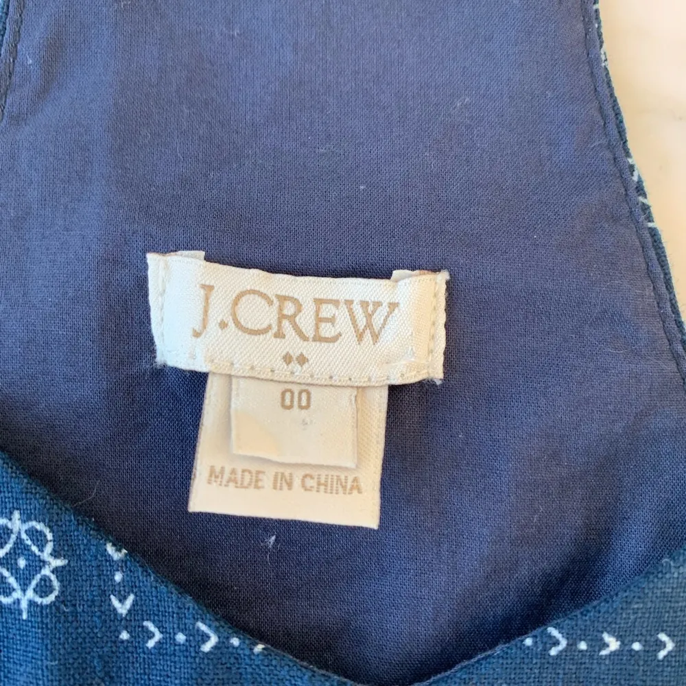 J. Crew Factory Bandana Print Dress Blue Size 0 - Image 6