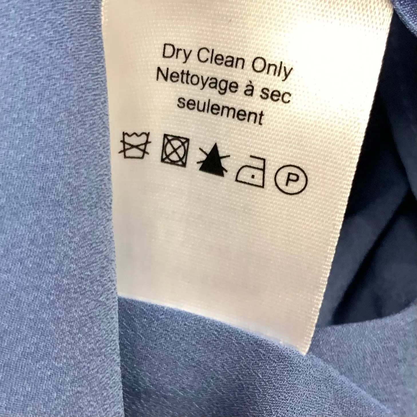 Veronica Beard Womens Agatha Ruched Long Sleeve Stretch Silk Dress Blue Size 14 - Image 8