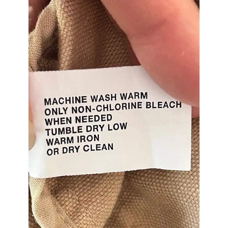 GAP Women’s Beige Linen Cotton Blazer Jacket Size 12 Y2K - Image 6