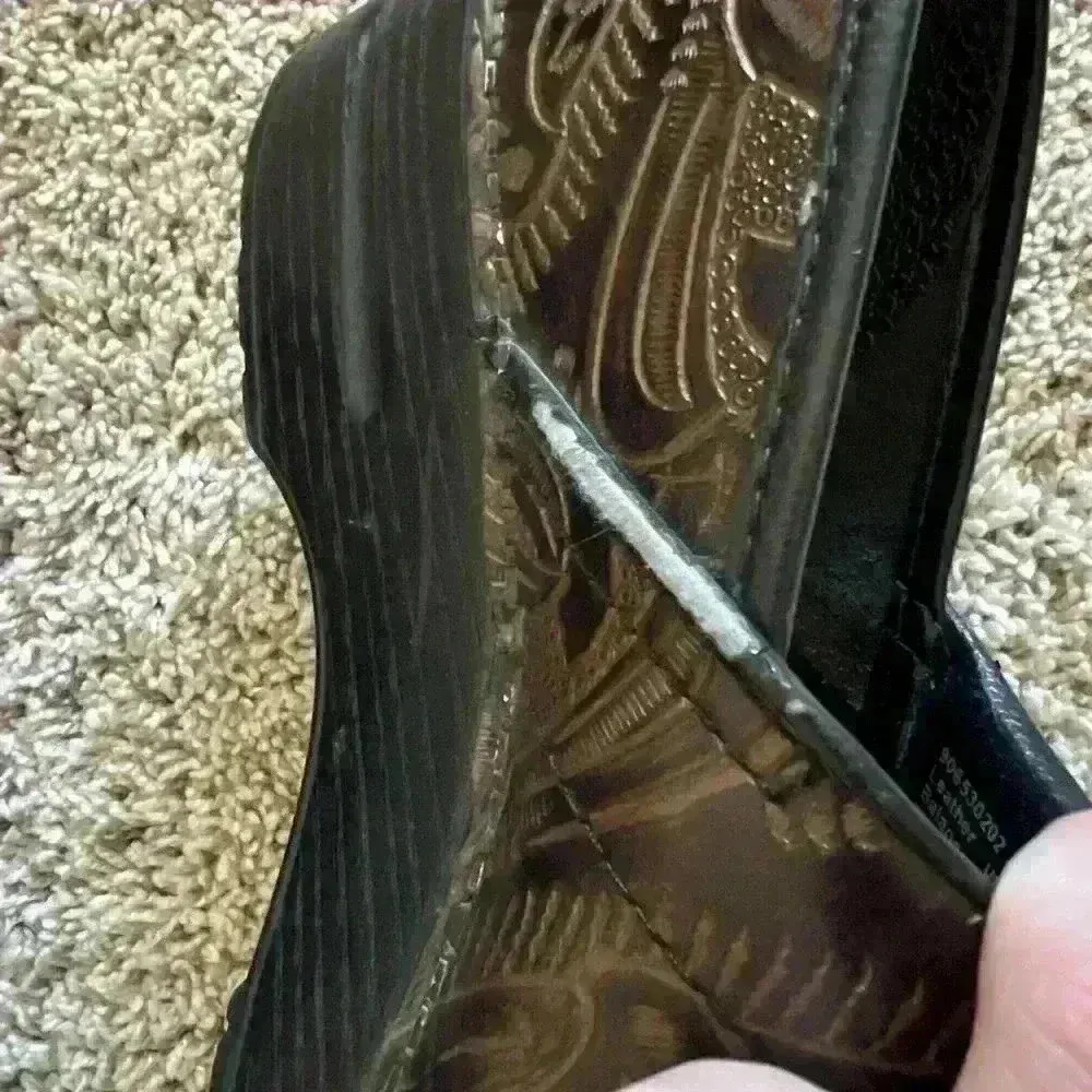 DANSKO Paisley Engraved Brown Leather Clogs - Image 8