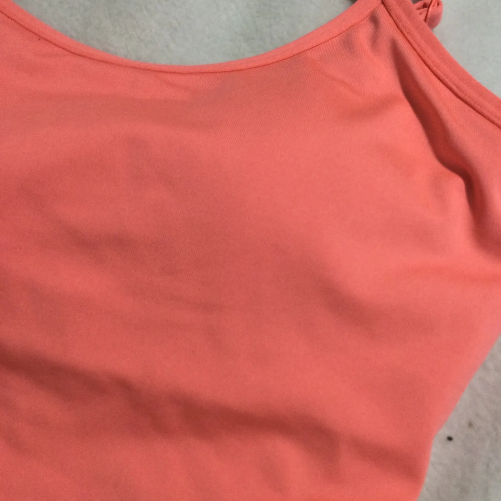 PINK Victoria's Secret Coral Knot Front Crop Bralette Tank Top Women's S - Image 2
